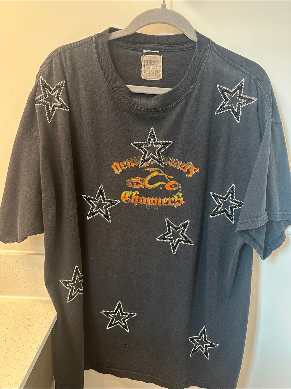 Vintage Graphic Tee - Star Embellishment